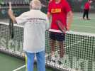 David Goffin a joué avec Leonid, le plus vieux tennisman du monde 98 ans !