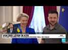 EU chief talks Ukraine 'accession' with Zelensky in Kyiv