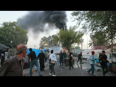 Iraq's Sadr loyalists disperse after shots heard in Baghdad's Green Zone