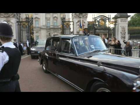 King Charles III leaves Buckingham to cheering crowds