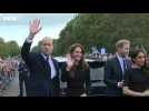 William, Harry, Kate et Meghan viennent saluer la foule au château de Windsor