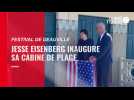 VIDEO. Festival de Deauville : en attendant son prix, Jesse Eisenberg inaugure sa cabine de plage