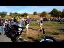 Borinage / Cuesmes: la balade moto de la police boraine, menée par Bertrand Caroy