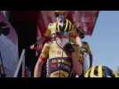 Tour d'Espagne 2022 - Primoz Roglic at the start of stage 15 : 