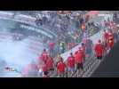 Les images des incidents lors du match Nice/FC Cologne de LIgue Europa Conference