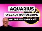 Aquarius Horoscope Weekly Astrology from 26th September 2022