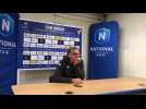 Vidéo. Didier Santini, entraîneur du Stade briochin : « On était supérieurs, mais il faut planter »