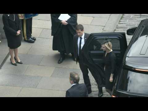 British PM Liz Truss arrives for vigil for Queen Elizabeth II in Edinburgh