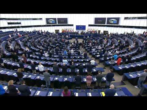 EU parliament holds minute's silence for Queen Elizabeth II in Strasbourg