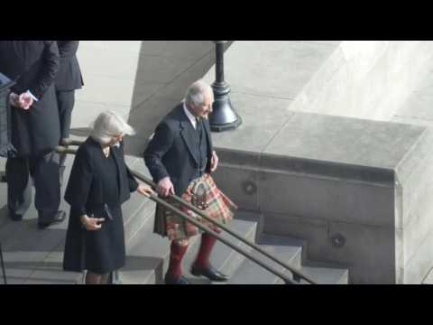 Charles III and Queen Consort Camilla attend vigil in honour of Queen Elizabeth