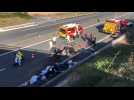 Accident sur A29 à Licourt