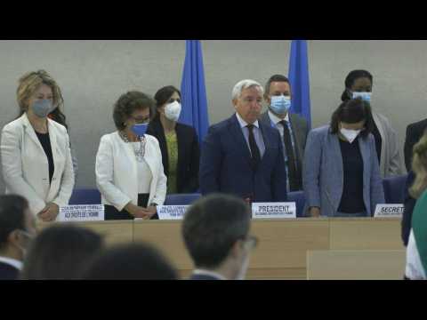 Human Rights Council holds minute of silence for Queen Elizabeth II