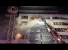 Bruxelles : un violent incendie a ravagé les terrasses d'un immeuble de sept étage