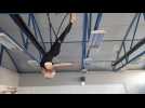 Démonstration avec l'artiste de cirque ukrainienne Oksana Vielkina