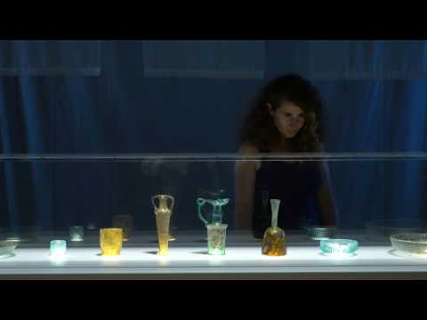 Shattered in Beirut blast, repaired ancient glass displayed at British Museum