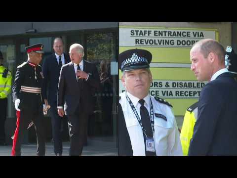 King Charles III and Prince William leave London police station after thanking emergency workers
