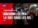 VIDÉO. Présidentielle. La joie dans les QG d'Emmanuel Macron et Valérie Pécresse