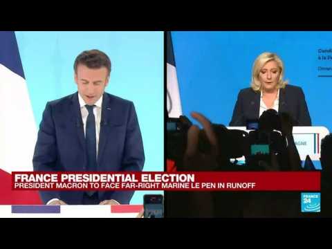 France's Macron and Le Pen head for cliffhanger April 24 election runoff