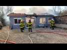 Feu de maison à Sauville