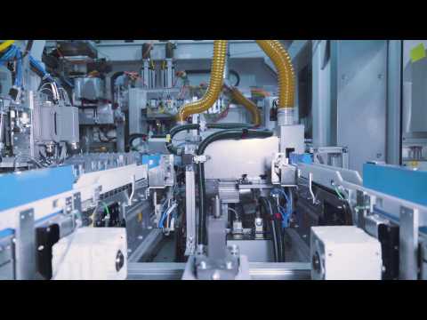 BMW Production of battery modules - Cells are separated