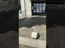 Une pierre se détache d'un immeuble et tombe dans la rue à Saumur
