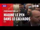VIDÉO. Présidentielle : Marine Le Pen en déplacement dans le Calvados