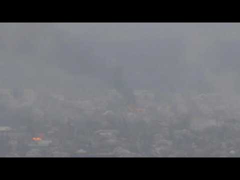 Ukrainian city of Rubizhne under artillery fire