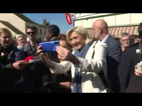 French elections: Le Pen campaigns in Eure-et-Loir region