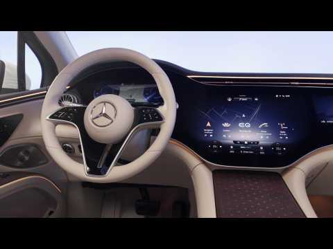 The Mercedes EQS SUV AMG Line Interior Design in Studio