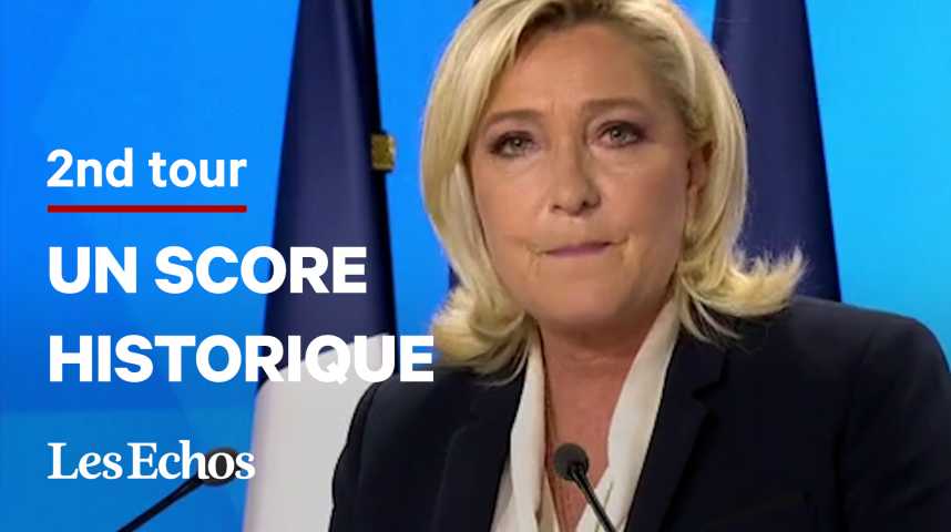 Illustration pour la vidéo Malgré sa défaite, Marine Le Pen revendique une « éclatante victoire »