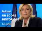 Malgré sa défaite, Marine Le Pen revendique une « éclatante victoire »