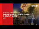 VIDEO. Présidentielle. Manifestants de l'extrême-gauche à Nantes et Rennes après la réélection d'Emmanuel Macron