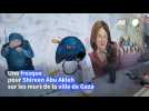 Des artistes gazaouis peignent une fresque en hommage à la journaliste d'Al Jazeera tuée par balle