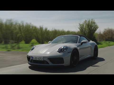 The new Porsche 911 Carrera 4 GTS Cabriolet in Crayon Driving Video