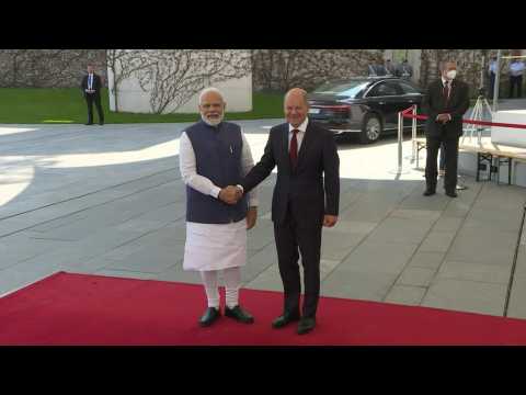 German Chancellor welcomes India's Prime Minister to Berlin