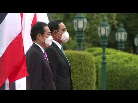 Thai PM Prayut Chan-o-cha welcomes visiting Japanese PM Fumio Kishida