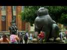À Medellin, le sculpteur et peintre Fernando Botero est célébré pour ses 90 ans