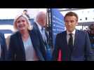 French elections: Emmanuel Macron and Marine Le Pen arrive for TV debate