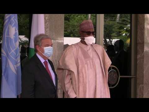 UN chief Antonio Guterres meets with Nigerian President Buhari in Abuja