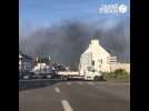 VIDEO. Une épaisse fumée noire dans le ciel de Quimper après un bruit d'explosion