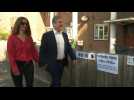 Labour leader Keir Starmer votes in UK local elections
