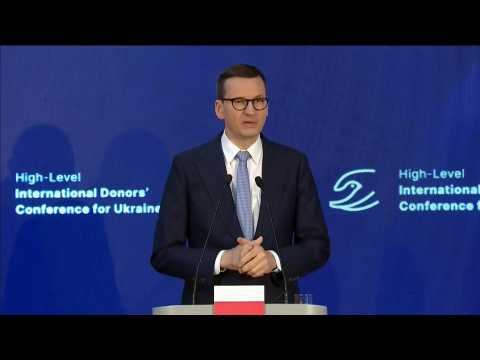 More than 6 bn euros collected at Ukraine donors' conference: Polish PM