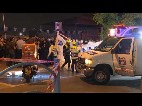 Emergency services gather on site of attack leaving 3 killed in Israel