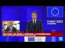 Emmanuel Macron célèbre l'Europe à Strasbourg