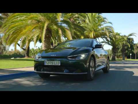Kia EV6 in Deep Forest Driving Video