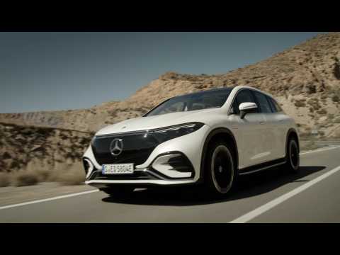 The Mercedes EQS SUV AMG Line Driving Video