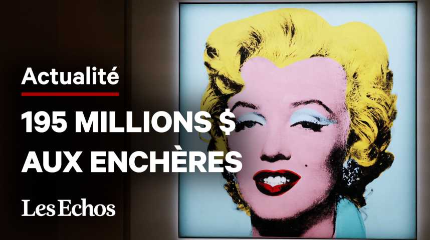 Illustration pour la vidéo Le portrait de Marilyn Monroe par Andy Warhol devient le tableau du 20e siècle le plus cher