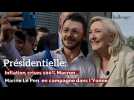 Présidentielle: Inflation, crises 100% Macron, Marine Le Pen en campagne dans l'Yonne