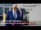 Guerre en Ukraine: Pour Biden, Poutine est responsable d'un génocide