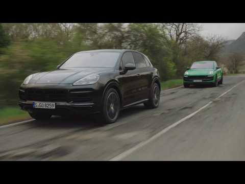 Porsche Cayenne GTS and Macan GTS Driving Video
